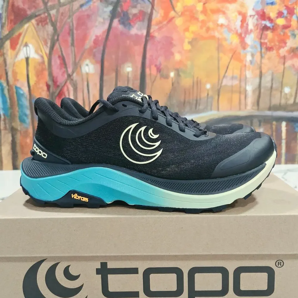 Topo Athletic Ultraventure 4 Black Lime Womens Size 8.5 Trail Running Hiking